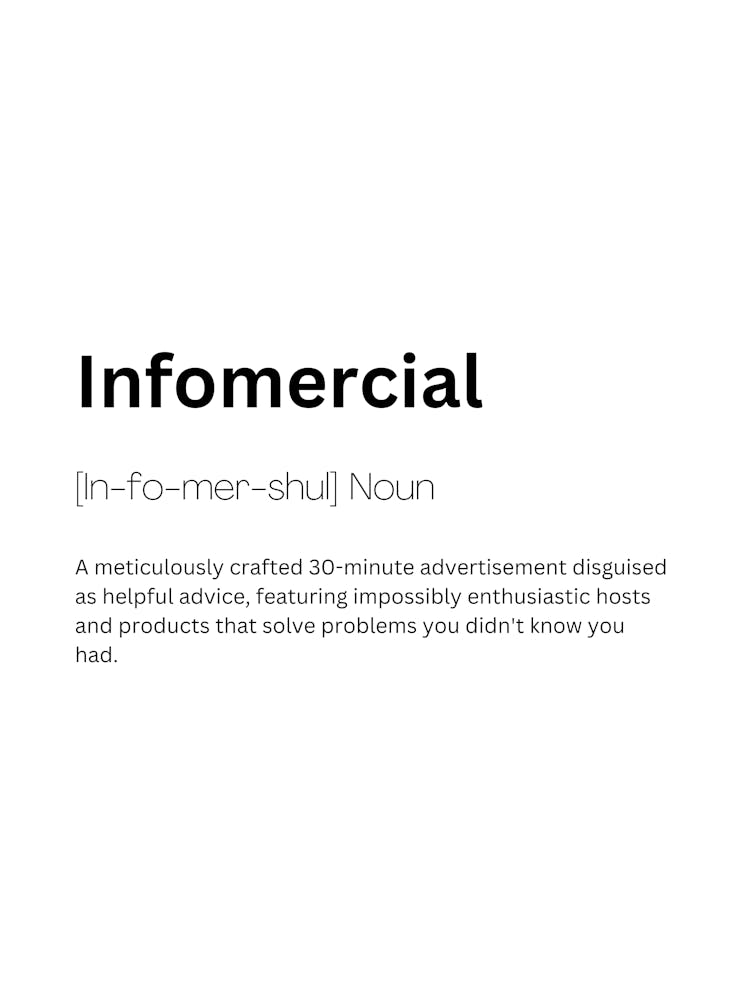 Infomercial Definition Meaning