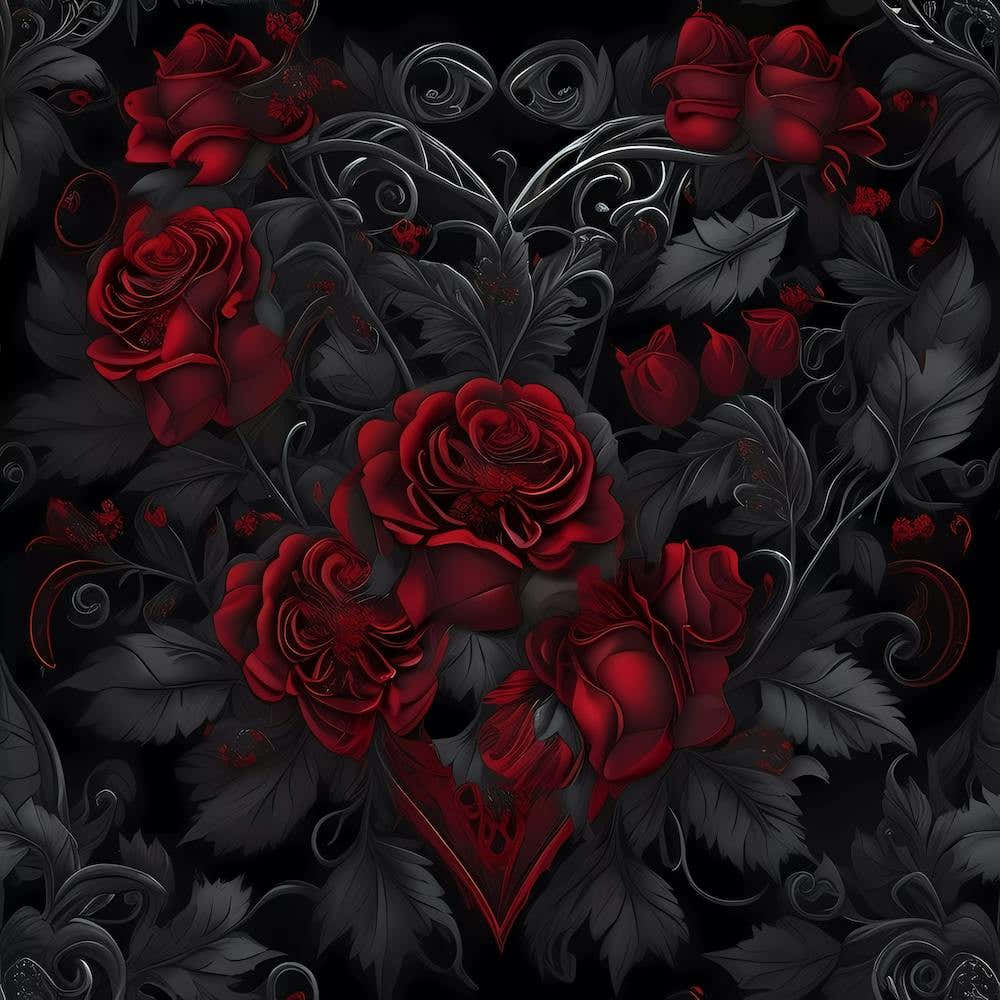 Dark Red Roses - Gothic inspired