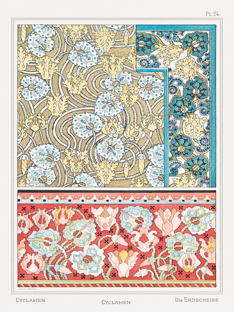 Cyclamen From The Plant And Its Ornamental Applications (1896), Maurice Pillard Verneuil 1