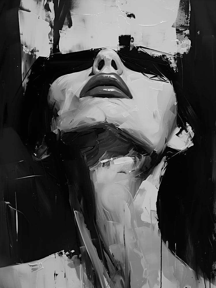 Black And White Painting 12