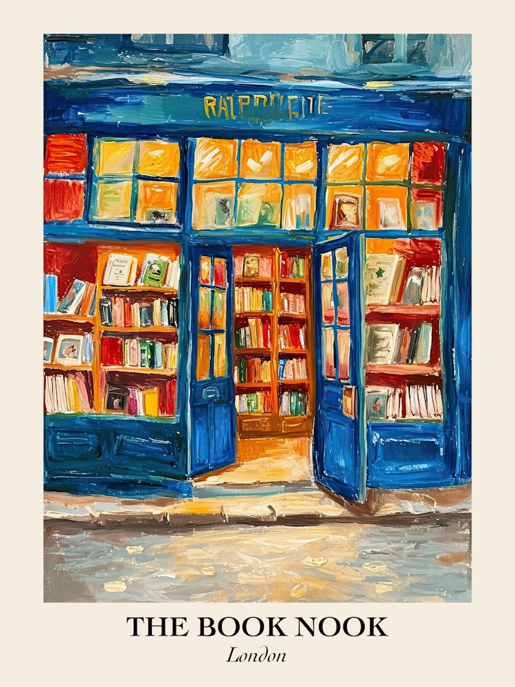 London Book Nook Bookshop 2 Poster