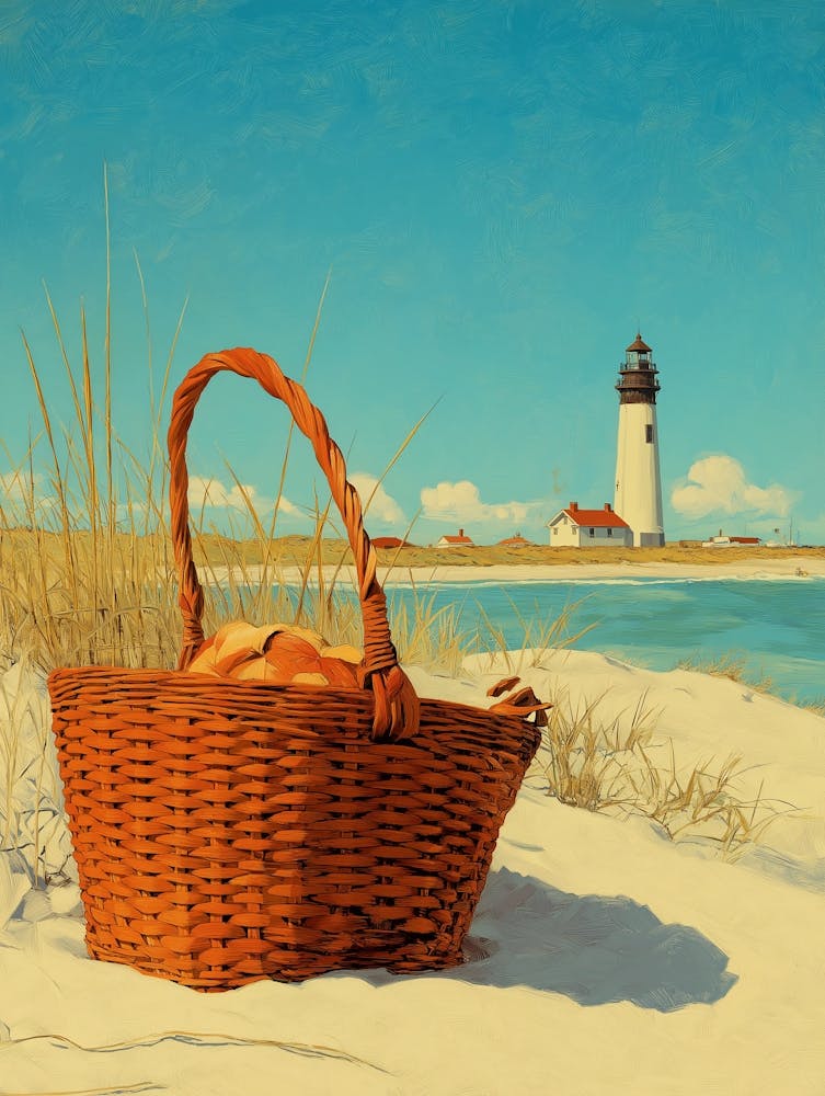 Vintage Cape Cod Beach Poster: Retro Coastal Charm