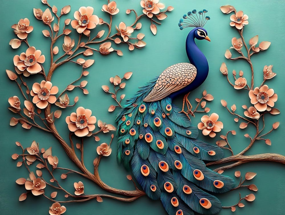 Peacock Painting 6