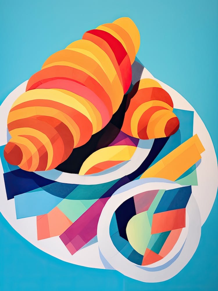 Croissant Paper Cut 3