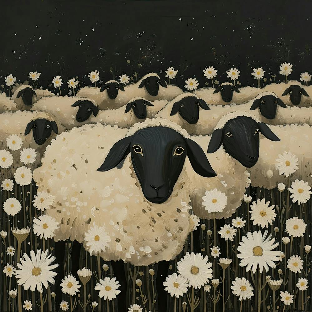 Sheep Fairycore Painting 7