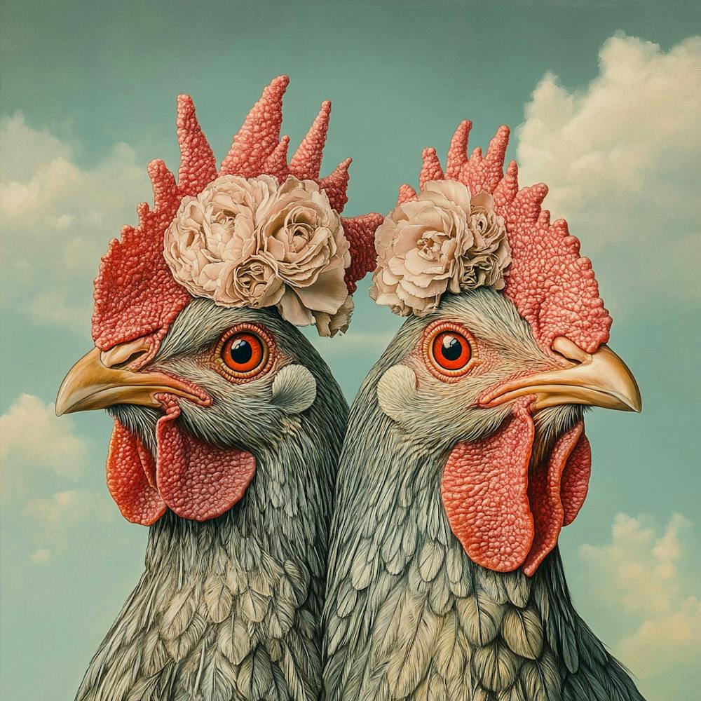 Two Roosters
