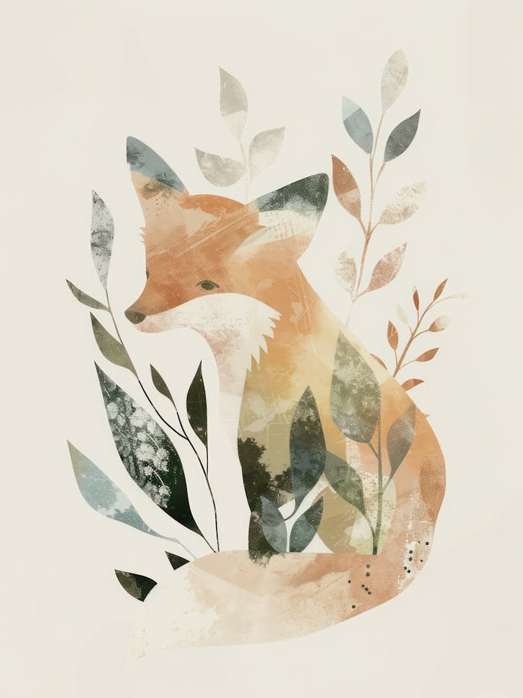 Charming Nursery Kids Animals Fox Cub 4