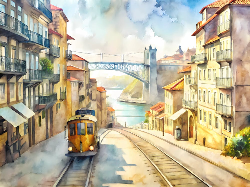 Porto Portugal A Vintage Scene