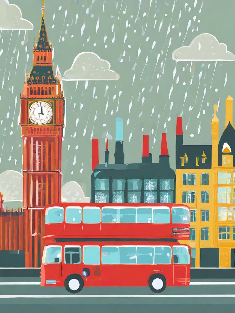 London In The Rain