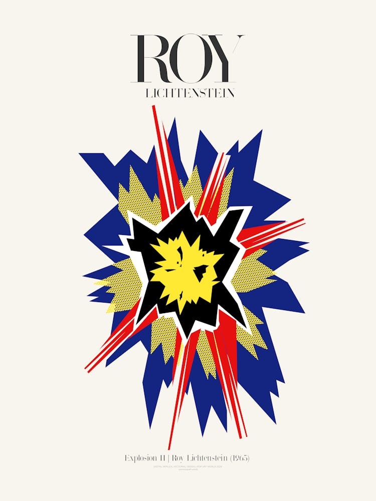 Explosion II Poster|Roy Lichtenstein 1965