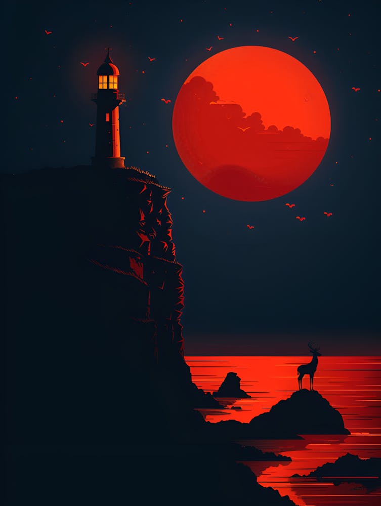 Roter Leuchtturm
