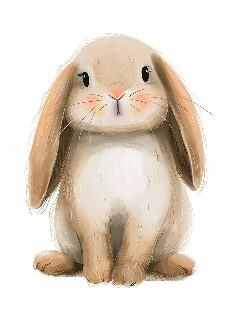 Satin Rabbit Kids Illustration 3