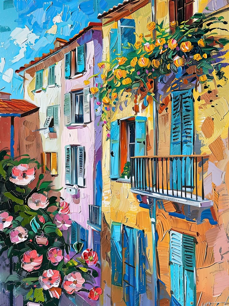 Balcony Painting In Cannes 3