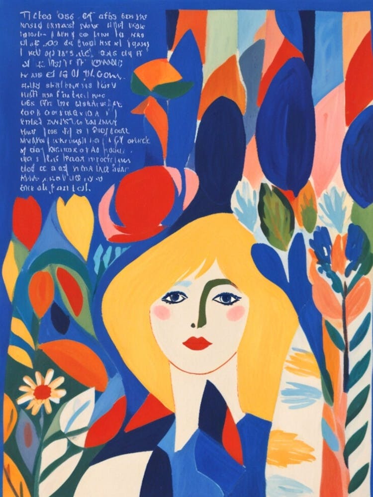 Frau mit Blumen 18