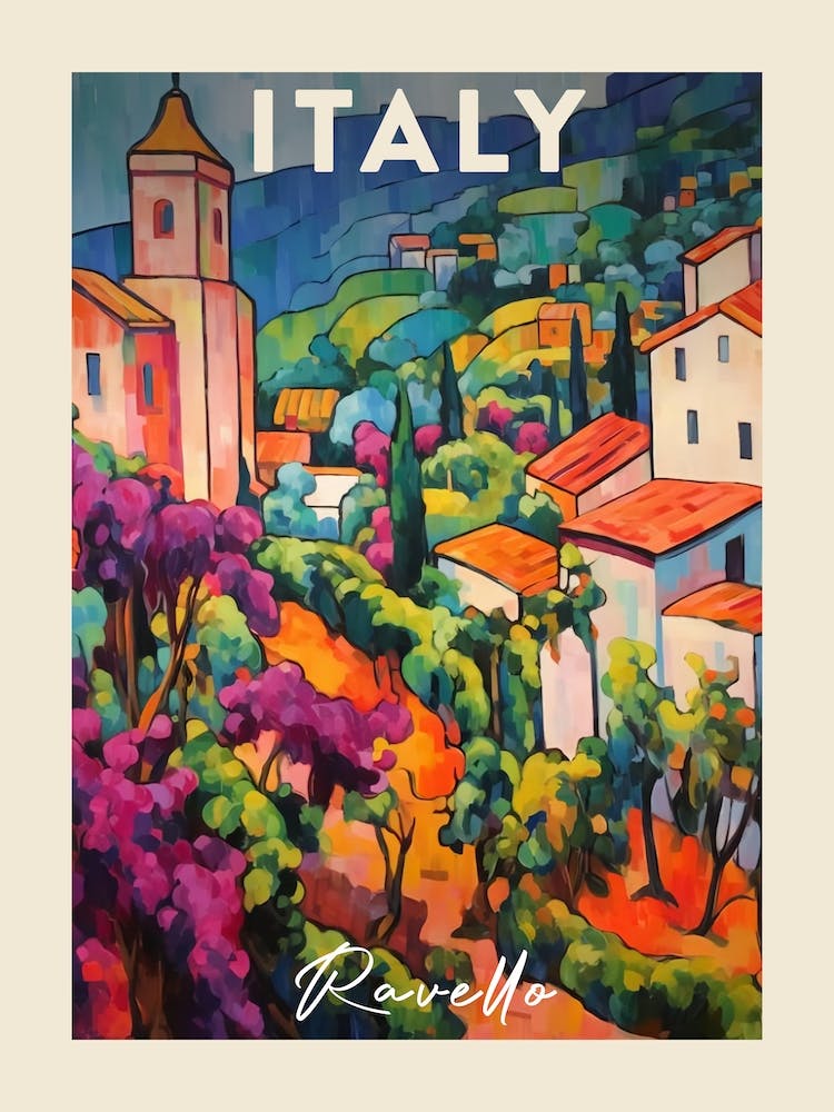 Ravello Italy 1 Fauvist Painting Travel Poster