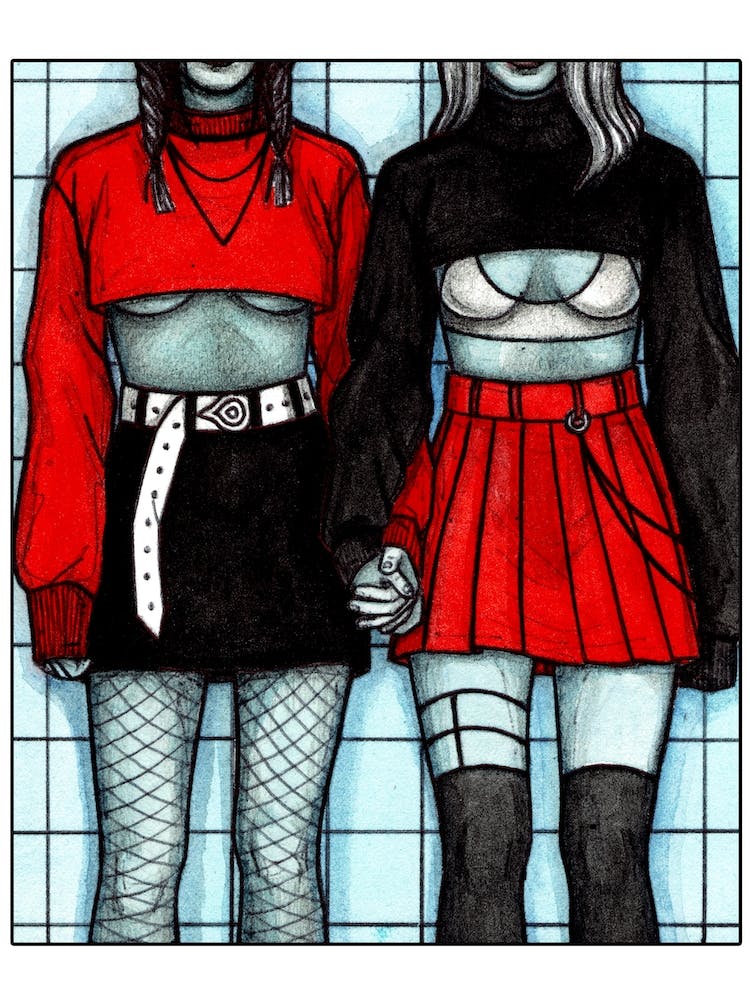 Girls Holding Hands