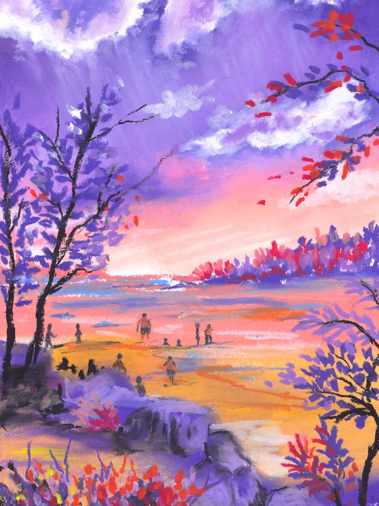 Sunset At The Beach 1