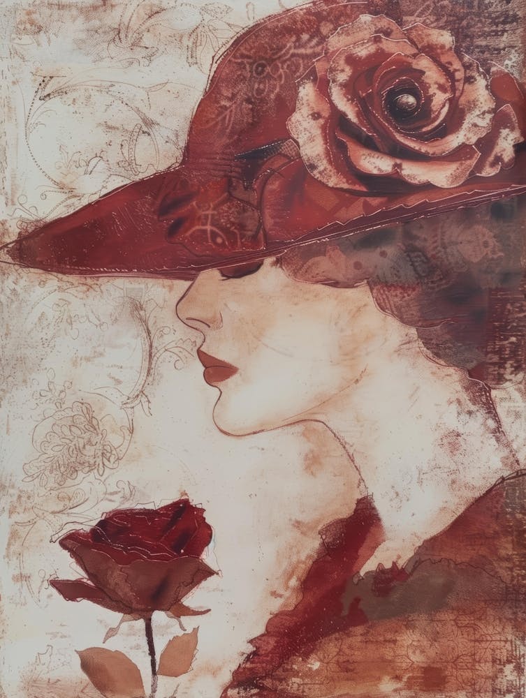Femme Au Chapeau Rouge 2