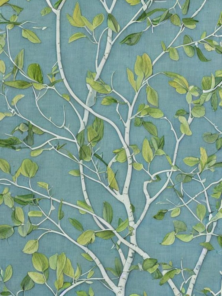 Quaking 2 Aspen Hybrid tree Vintage Botanical