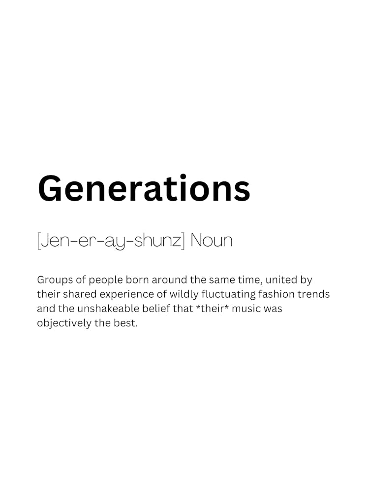 Generations Definition Meaning