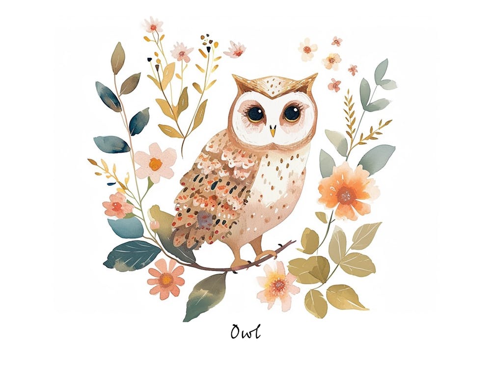 Little Floral Owl 2 Poster