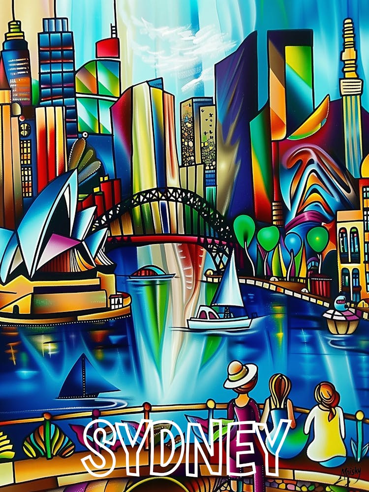 Sydney, Cubism and Surrealism, Typography