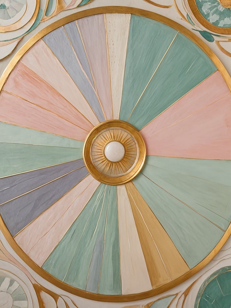 Gilded Pastel Wheel