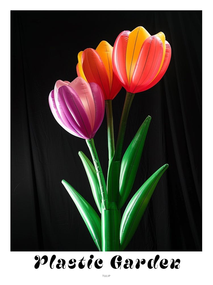 Bright Inflatable Flowers Poster Tulip 2
