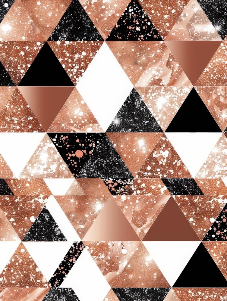 Gold And Black Geometric Pattern 1
