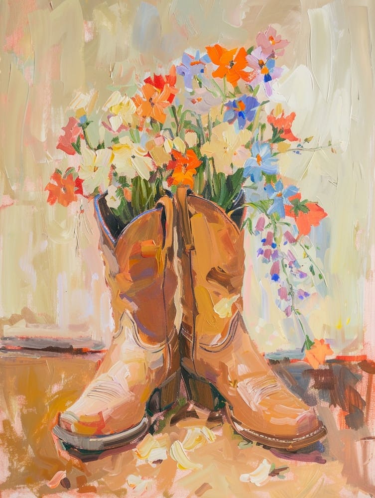 Cowboy Boots And Wildflowers Mayapple 1