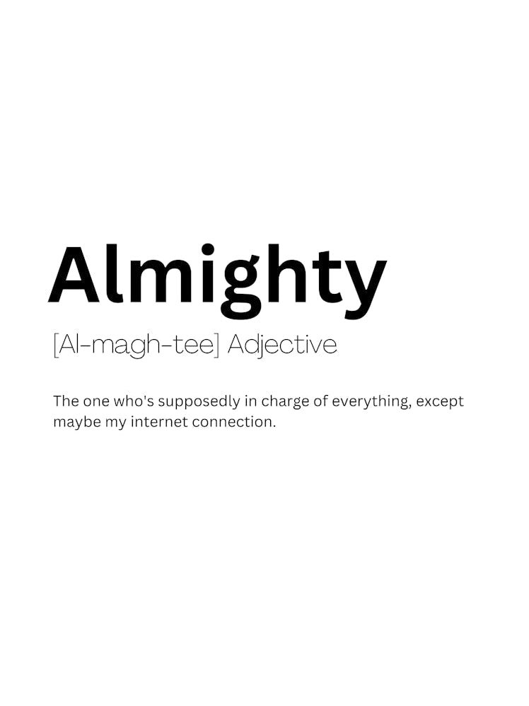Almighty Definition Meaning