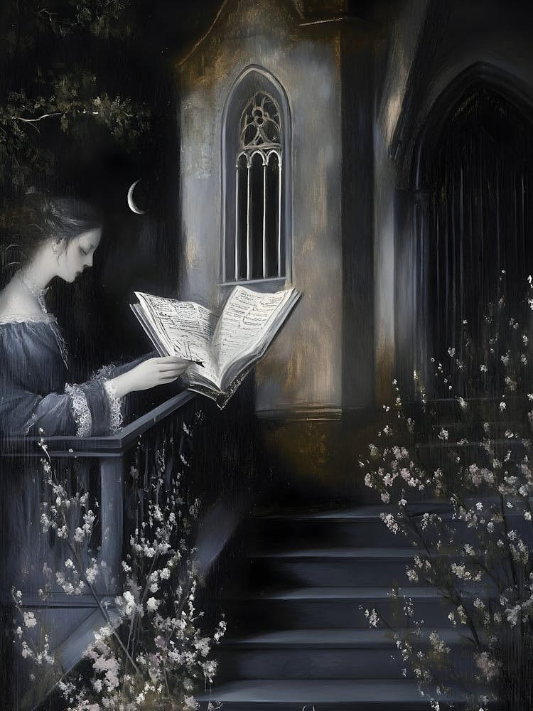 Girl Reading A Book 1