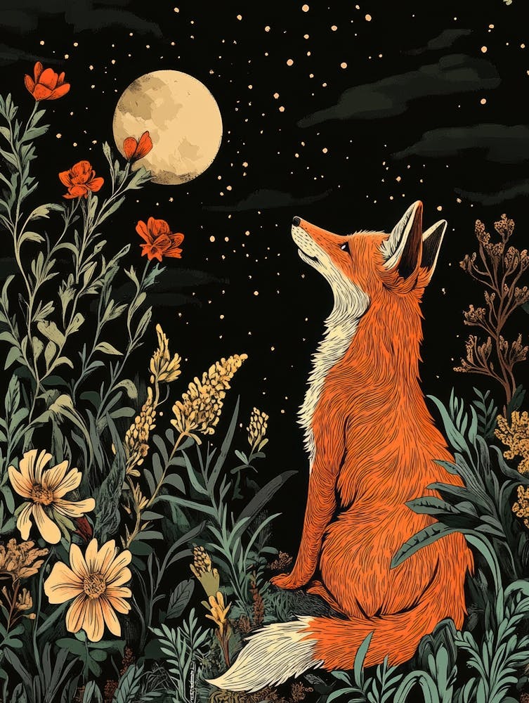 Fox In The Moonlight 3