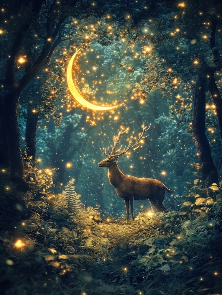 Deer In The Forest 12