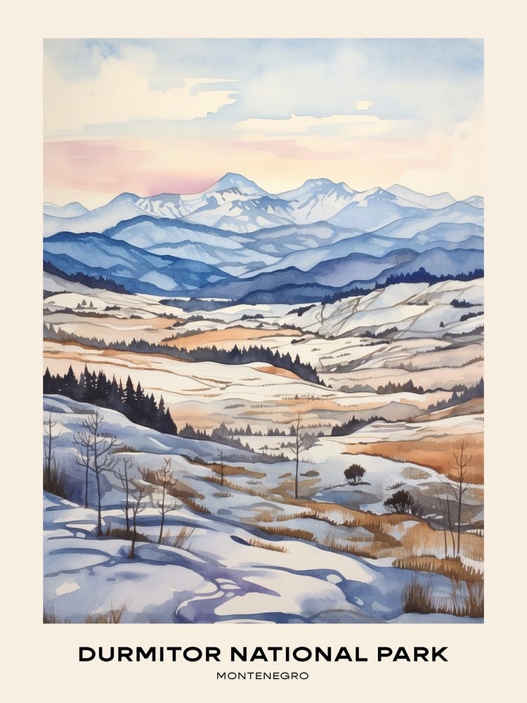 Durmitor National Park Montenegro 3 Poster