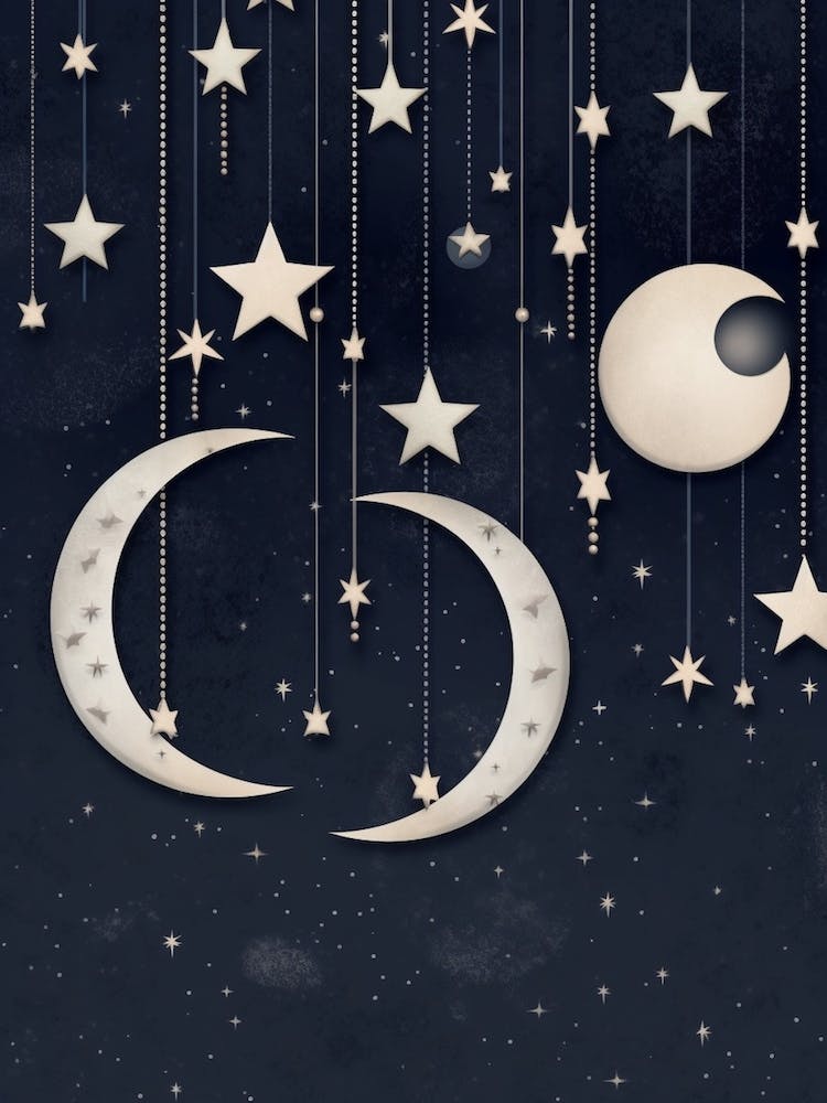 Moon And Stars Boho Celestial 7