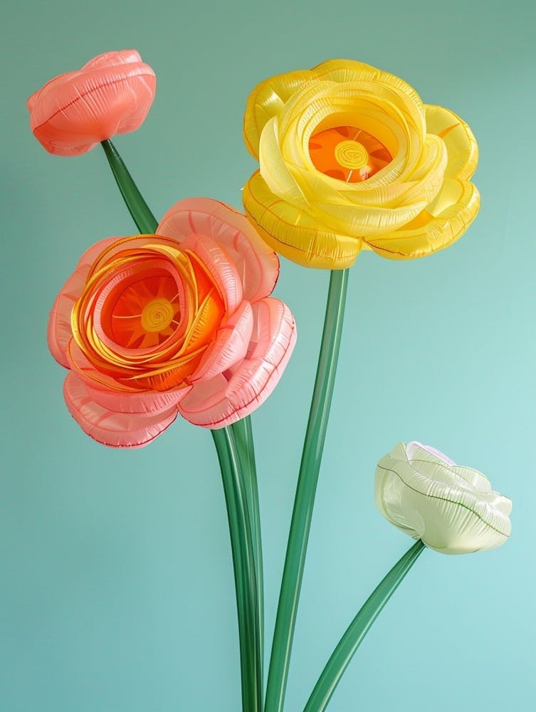 Dreamy Inflatable Flowers Ranunculus 2