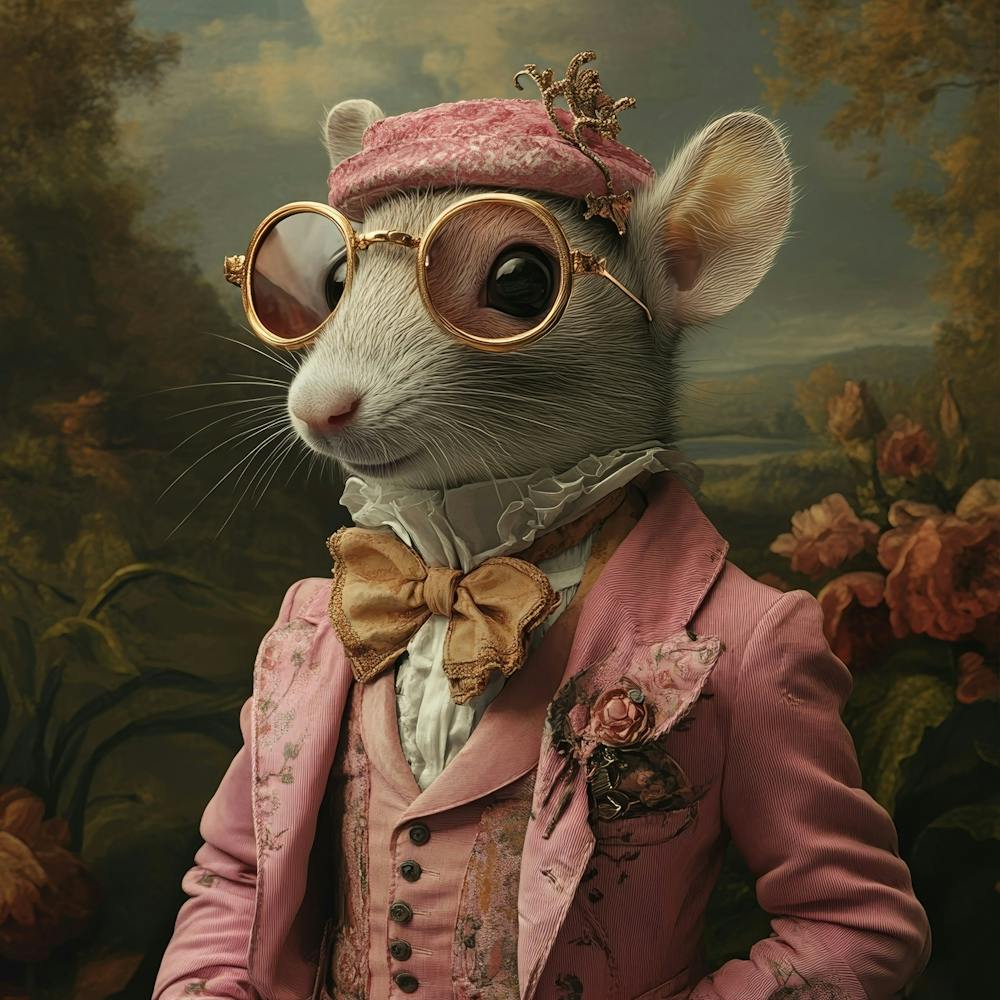 Mouse In A Suit Art