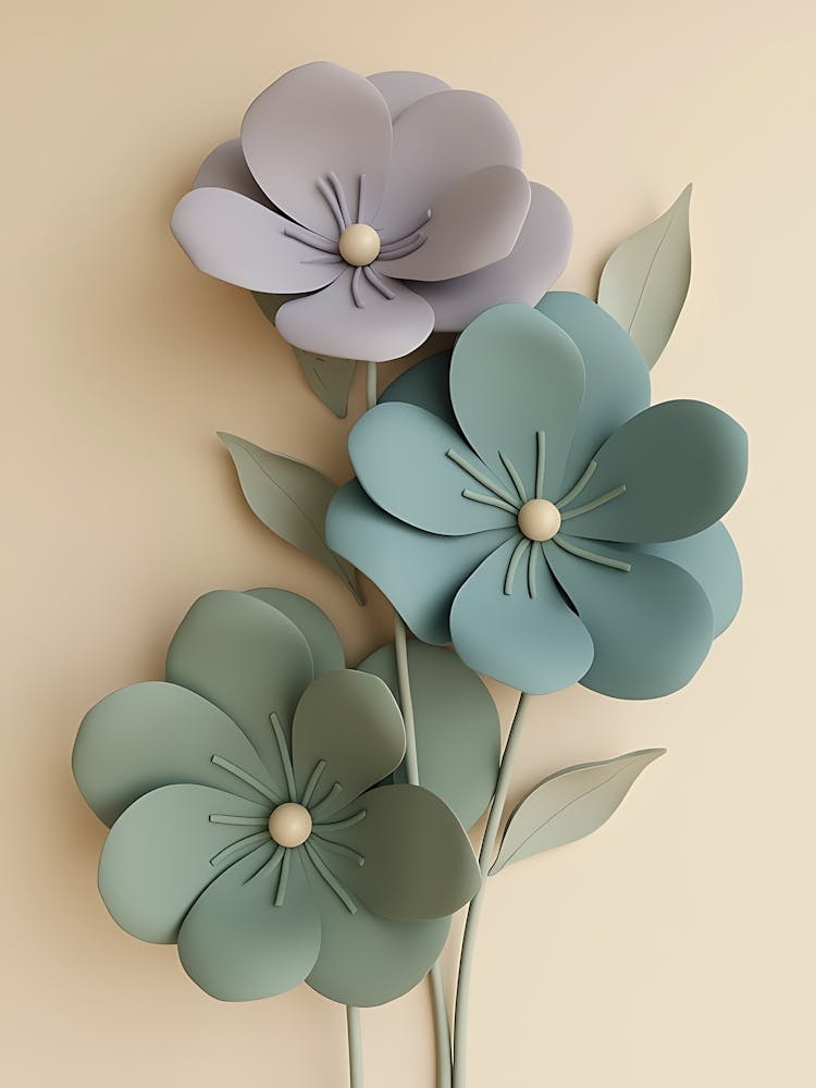 Flowers On A Wall