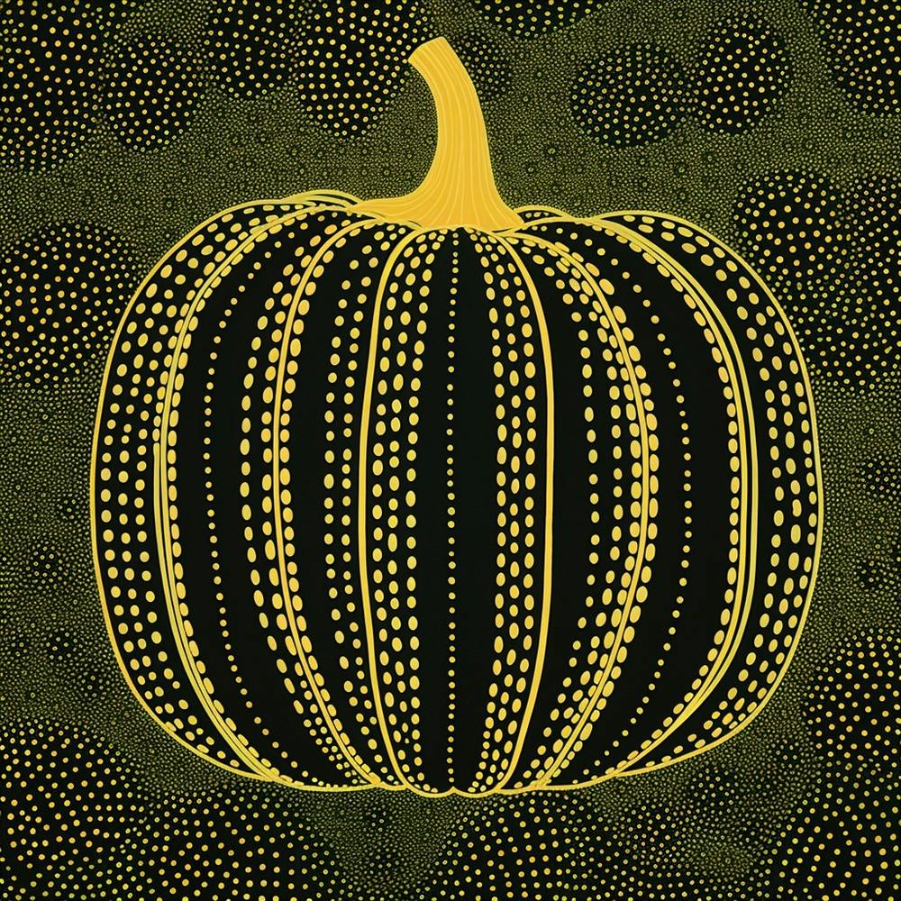 Yayoi Kusama Inspired Pumpkin Green 1