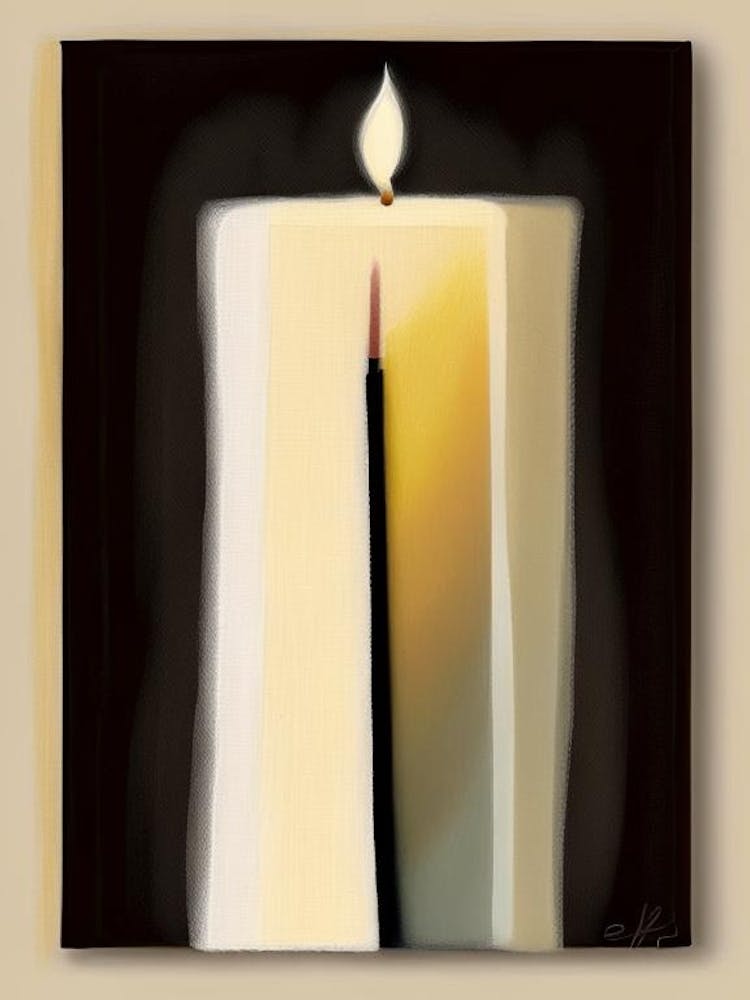 Unity Candle Symbol Abstract Painting