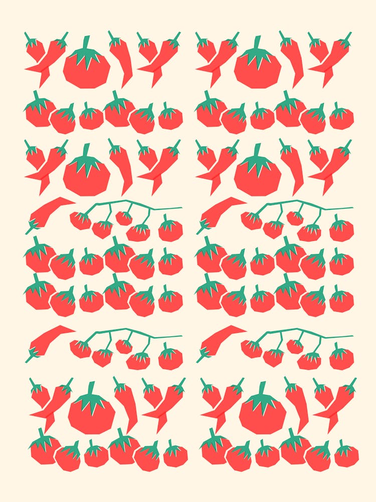 Red Peppers And Tomatoes