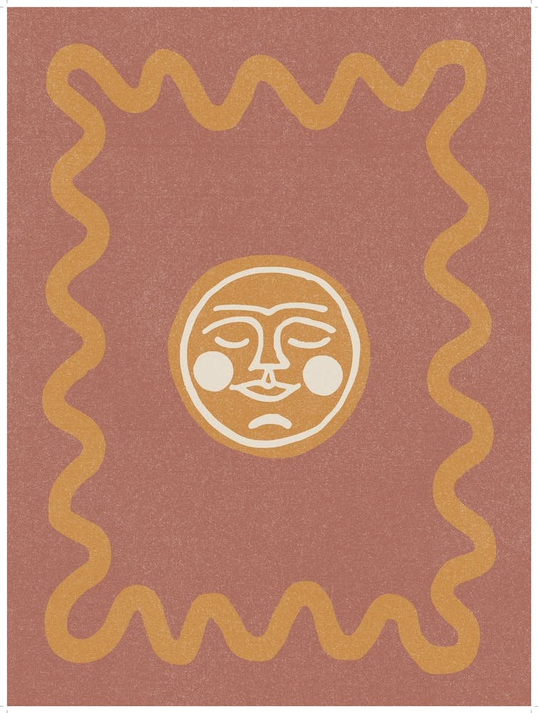 Boho Printable Wall Art Sun Abstract Print Boho Print Boho Sun Wall Art Beach House Print INSTANT DOWNLOAD