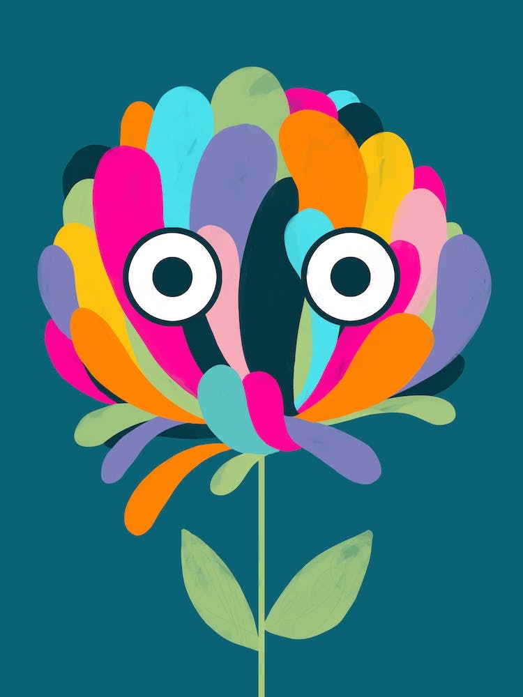 Curious Colorful Flower