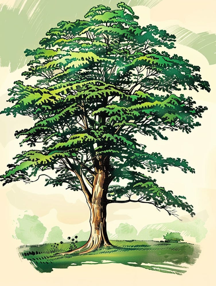 Beech Tree Storybook Illustration 1