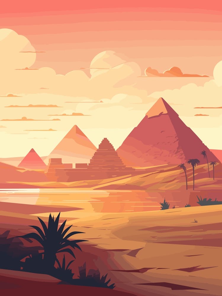Paysage Égyptien - Giza