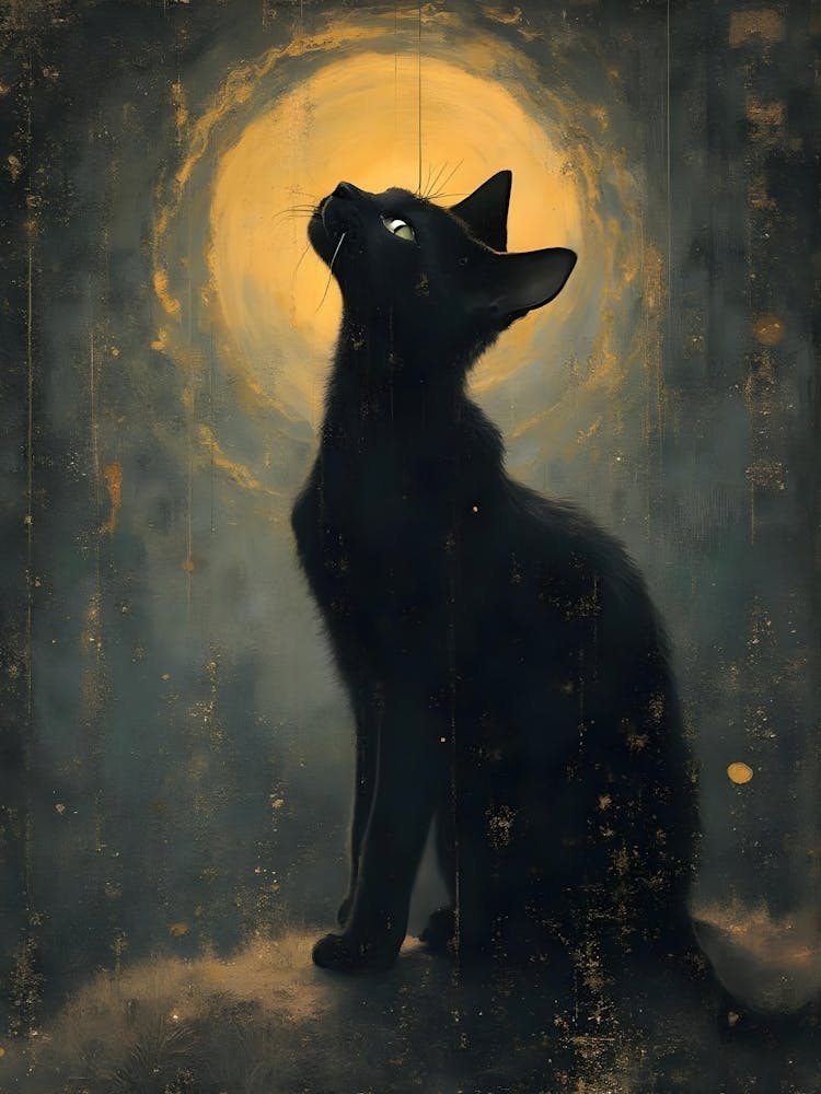 Cat In The Moonlight