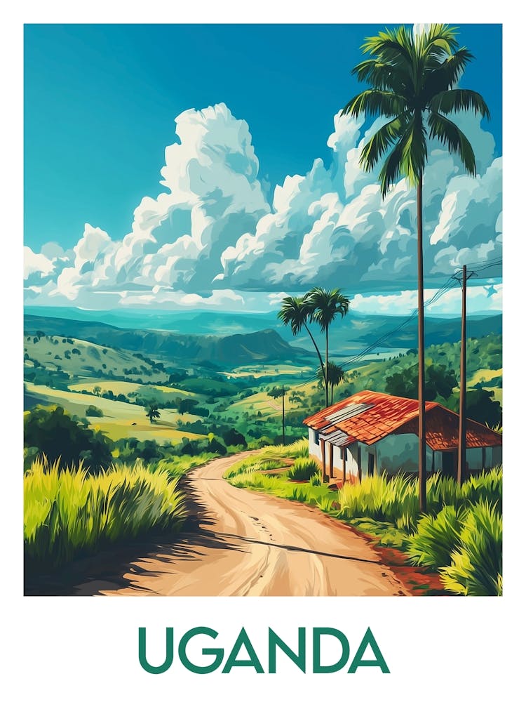 Affiche de voyage Uganda