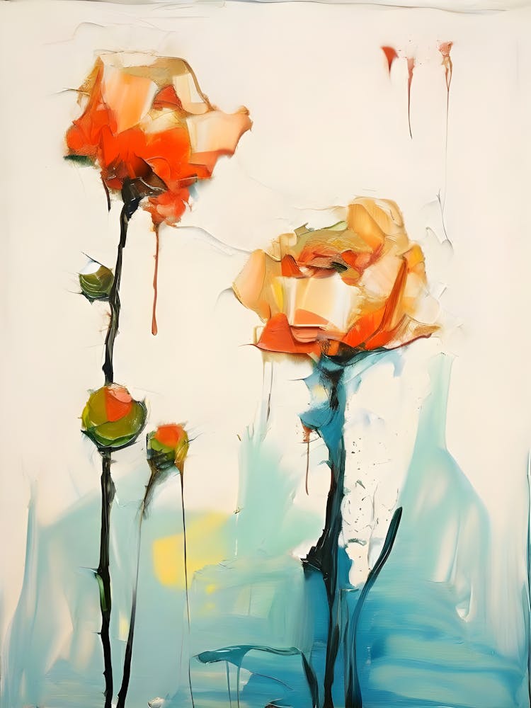 Orangene Rosen