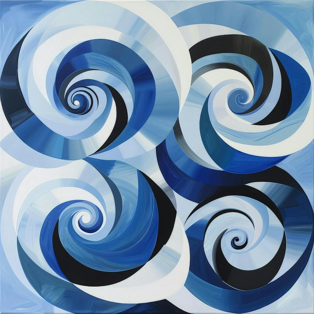 Blue Spirals